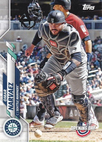 #25 Omar Narvaez - Seattle Mariners - 2020 Topps Opening Day Baseball