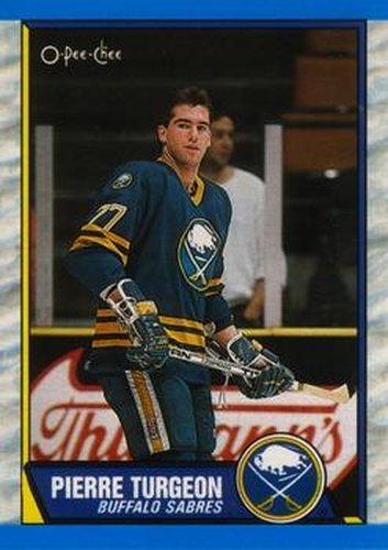 #25 Pierre Turgeon - Buffalo Sabres - 1989-90 O-Pee-Chee Hockey