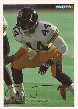 #25 D.J. Johnson - Atlanta Falcons - 1994 Fleer Football