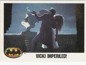 #125 Vicki Imperiled! - 1989 Topps Batman
