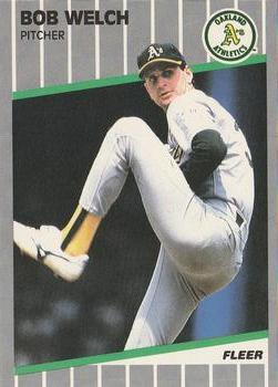 #25 Bob Welch - Oakland Athletics - 1989 Fleer Baseball