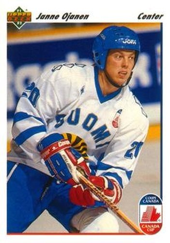 #25 Janne Ojanen - Finland - 1991-92 Upper Deck Hockey