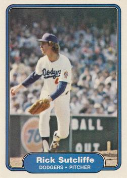 #25 Rick Sutcliffe - Los Angeles Dodgers - 1982 Fleer Baseball