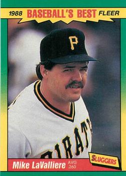 #25 Mike LaValliere - Pittsburgh Pirates - 1988 Fleer Baseball's Best Sluggers vs Pitchers