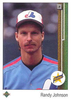 #25 Randy Johnson - Montreal Expos - 1989 Upper Deck Baseball