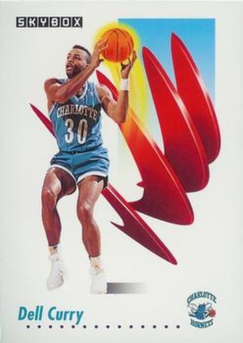 #25 Dell Curry - Charlotte Hornets - 1991-92 SkyBox Basketball