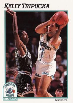 #25 Kelly Tripucka - Charlotte Hornets - 1991-92 Hoops Basketball