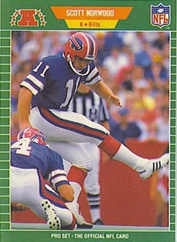 #25 Scott Norwood - Buffalo Bills - 1989 Pro Set Football