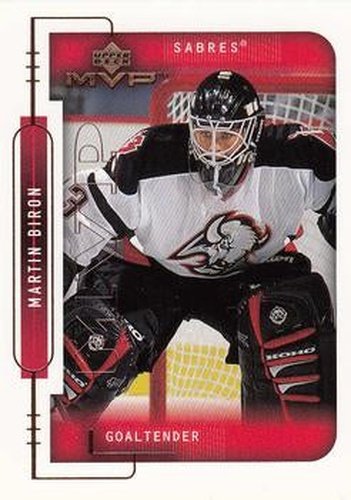 #25 Martin Biron - Buffalo Sabres - 1999-00 Upper Deck MVP Hockey