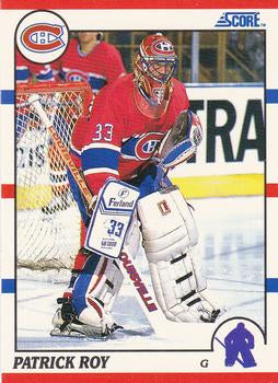 #25 Patrick Roy - Montreal Canadiens - 1990-91 Score Hottest and Rising Stars Hockey