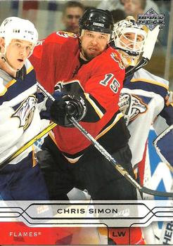 #25 Chris Simon - Calgary Flames - 2004-05 Upper Deck Hockey