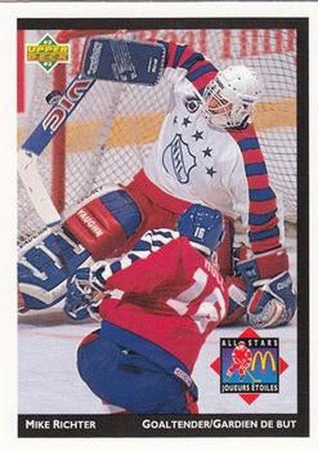 #McD-25 Mike Richter - New York Rangers - 1992-93 Upper Deck McDonald's All-Stars Hockey