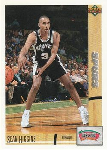 #25 Sean Higgins - San Antonio Spurs - 1991-92 Upper Deck Basketball