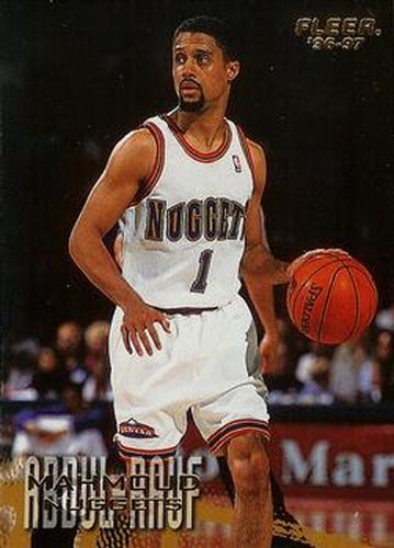 #25 Mahmoud Abdul-Rauf - Denver Nuggets - 1996-97 Fleer Basketball