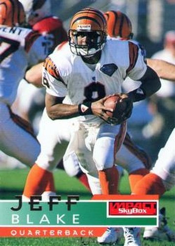 #25 Jeff Blake - Cincinnati Bengals - 1995 SkyBox Impact Football