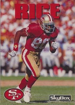 #25 Jerry Rice - San Francisco 49ers - 1992 SkyBox Impact Football