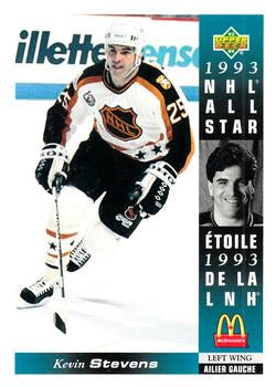 #McD-25 Kevin Stevens - Pittsburgh Penguins - 1993-94 Upper Deck McDonald's Hockey