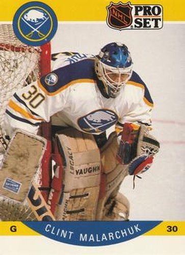 #25 Clint Malarchuk - Buffalo Sabres - 1990-91 Pro Set Hockey