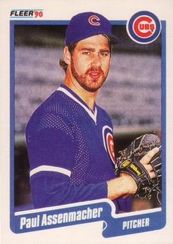 #25 Paul Assenmacher - Chicago Cubs - 1990 Fleer USA Baseball