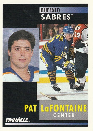 #25 Pat LaFontaine - Buffalo Sabres - 1991-92 Pinnacle Hockey