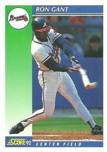 #25 Ron Gant - Atlanta Braves - 1992 Score Baseball