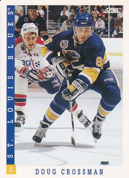 #25 Doug Crossman - St. Louis Blues - 1993-94 Score Canadian Hockey