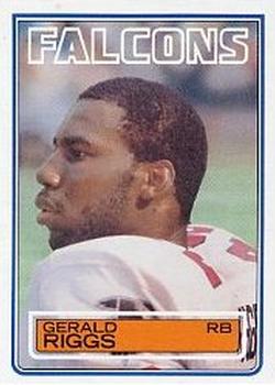#25 Gerald Riggs - Atlanta Falcons - 1983 Topps Football