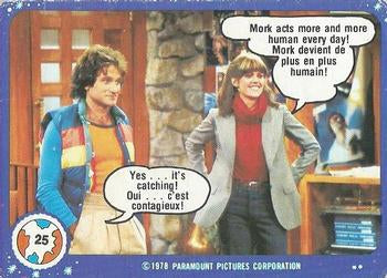 #25 Mork Acts More and More Human Every Day! - 1978 O-Pee-Chee Mork & Mindy
