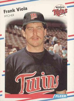 #25 Frank Viola - Minnesota Twins - 1988 Fleer Baseball