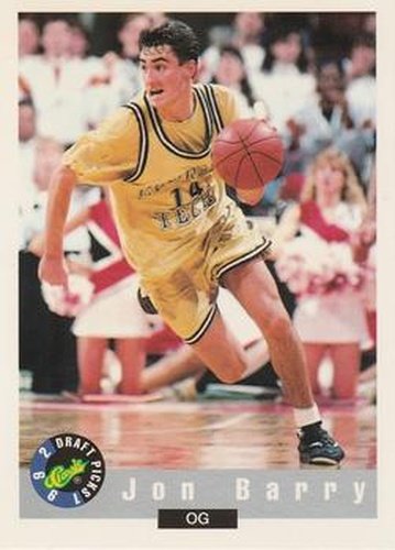 #25 Jon Barry - Georgia Tech Yellow Jackets - 1992 Classic Draft Basketball