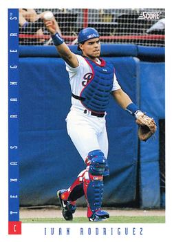 #25 Ivan Rodriguez - Texas Rangers - 1993 Score Baseball