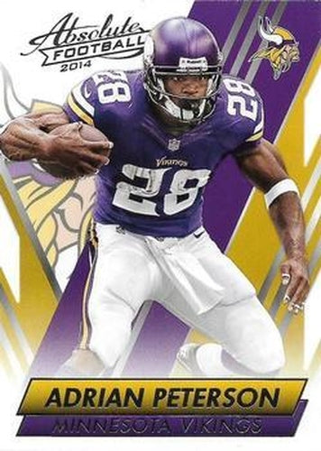 #25 Adrian Peterson - Minnesota Vikings - 2014 Panini Absolute - Retail Football