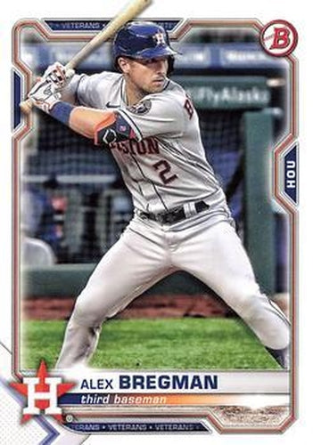 #25 Alex Bregman - Houston Astros - 2021 Bowman Baseball