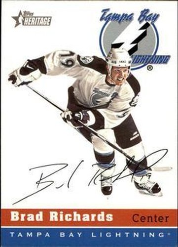 #25 Brad Richards - Tampa Bay Lightning - 2000-01 Topps Heritage Hockey
