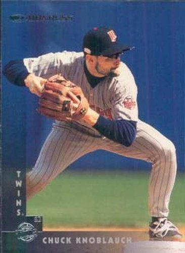 #25 Chuck Knoblauch - Minnesota Twins - 1997 Donruss Baseball