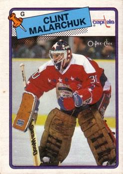 #25 Clint Malarchuk - Washington Capitals - 1988-89 O-Pee-Chee Hockey