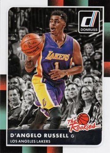 #25 D'Angelo Russell - Los Angeles Lakers - 2015-16 Donruss - The Rookies Basketball