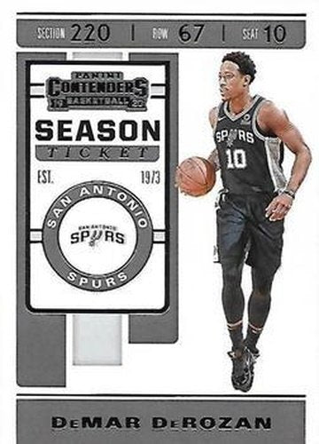 #25 DeMar DeRozan - San Antonio Spurs - 2019-20 Panini Contenders Basketball