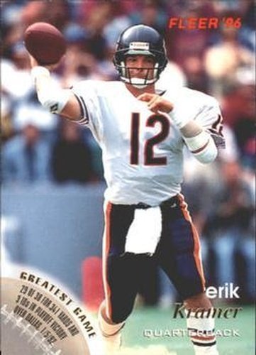 #25 Erik Kramer - Chicago Bears - 1996 Fleer Football