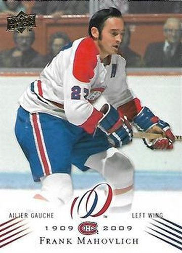 #25 Frank Mahovlich - Montreal Canadiens - 2008-09 Upper Deck Montreal Canadiens Centennial Hockey