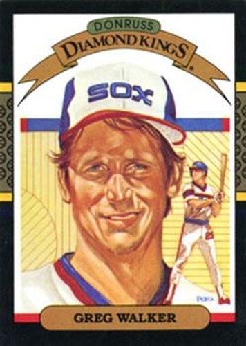 #25 Greg Walker - Chicago White Sox - 1987 Donruss Baseball