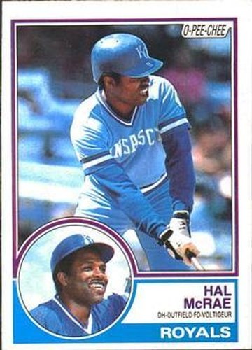 #25 Hal McRae - Kansas City Royals - 1983 O-Pee-Chee Baseball