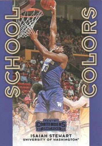 #25 Isaiah Stewart - Washington Huskies - 2020 Panini Contenders Draft Picks - School Colors Basketball