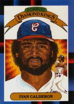 #25 Ivan Calderon - Chicago White Sox - 1988 Leaf Baseball
