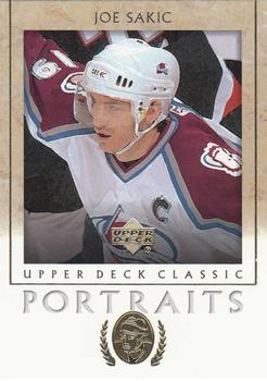 #25 Joe Sakic - Colorado Avalanche - 2002-03 Upper Deck Classic Portraits Hockey