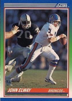 #25 John Elway - Denver Broncos - 1990 Score Football