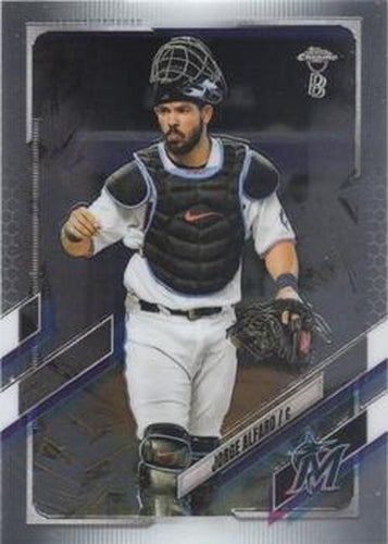 #25 Jorge Alfaro - Miami Marlins - 2021 Topps Chrome Ben Baller Edition Baseball