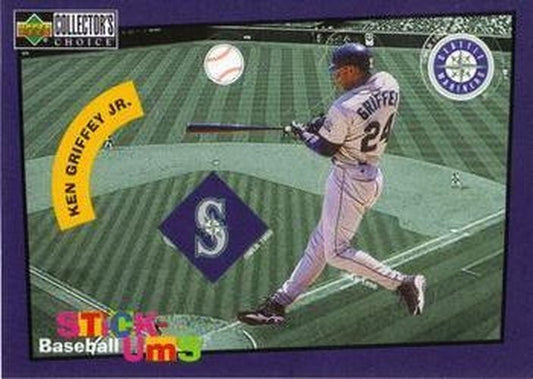 #25 Ken Griffey Jr. - Seattle Mariners -1998 Collector's Choice - Stick-Ums Baseball