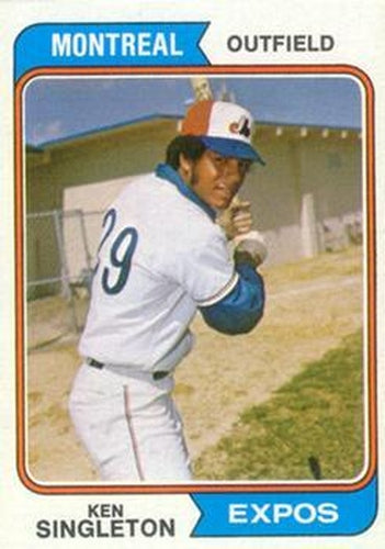 #25 Ken Singleton - Montreal Expos - 1974 Topps Baseball