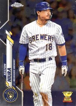 #25 Keston Hiura - Milwaukee Brewers - 2020 Topps Chrome Baseball